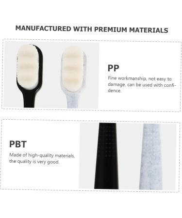 Minkissy 12-Pack Toothbrush Cleaning Brushes - Wavy Style Dental Tools for Adults & Kids Charcoal Bristle Disposable Protective Tent Household Mouth Cleaning - Buy Online on GoSupps.com