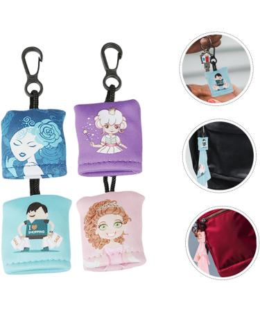 4pcs Keychain Glasses Cleaner Wipes - Lens Cleaning Cloths for Eyeglasses & Electronics | Assorted Colors - Buy Online on GoSupps.com