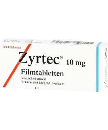 Buy Zyrtec 10 mg Film-Coated Tablets - 20 Hour Allergy Relief | Fast International Shipping - Buy Online on GoSupps.com