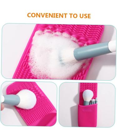 FAVOMOTO Makeup Brush Cleaning Makeup Washing pad Makeup mat Cleaner limpiador de brochas de maquillaje Makeup Cleaner Makeup Brush Holder Lipstick Stand Silica Gel Cosmetic - Buy Online on GoSupps.com