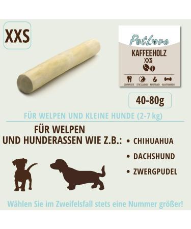 PetLove XXL Coffee Wood Chewing Toy for Dogs | Natural Dental Care Wooden Bone - Caffeine-Free - Buy Online on GoSupps.com