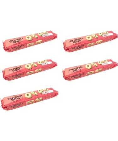 M&S Jam Sandwich Creams 155g The Perfect Ratio of Jam Cream & Biscuit - 5 Pack in a Premier Life Store Box - Buy Online on GoSupps.com