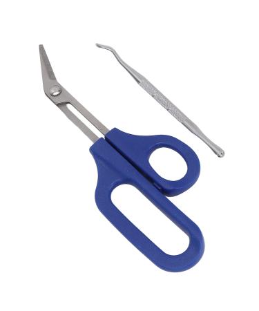 Long Handle Toenail Clippers Cuticle Scissor Stable Rust Proof Stainless Steel for Pregnant Woman for Elderly for Home Travel (S 20.5cm)