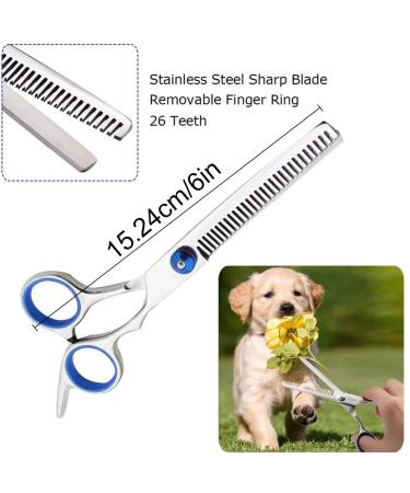 Plksei 2-Piece Dog Care Scissors Set | Professional Round & Curved Scissors for Dogs Cats & Pets | International Shipping - Buy Online on GoSupps.com