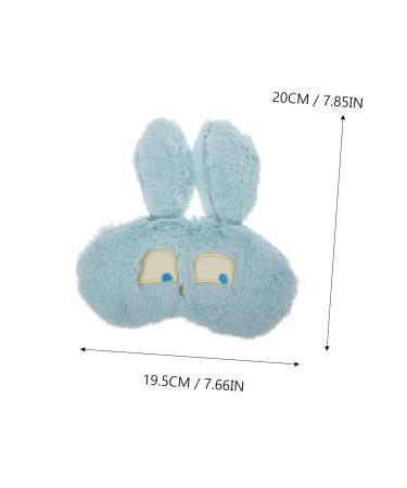 FRCOLOR Blue Plush Animal Mask Blindfold - 1pc Soft Sleep Mask for Kids & Adults | International Shipping Available - Buy Online on GoSupps.com