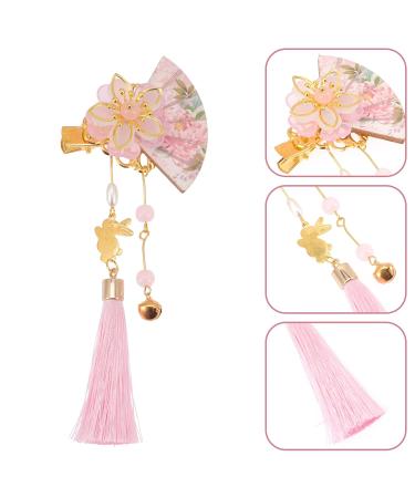 FRCOLOR 2Pcs Japanese Tassel Kimono Flower Hairpins - Traditional Duckbill Hair Barrettes for Women & Girls - Buy Online on GoSupps.com