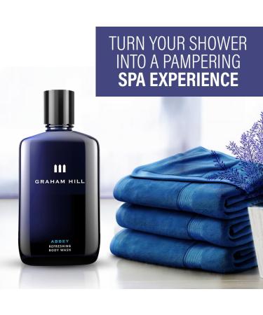 Graham Hill Abbey Refreshing 2 in 1 Hair & Body Wash 100 ml Moisturizing Mens Shower Gel for Everyday Body Care and Sensitive Skin Woody- Bergamot Scent Mens Body Wash and Nurturing Shampoo - Buy Online on GoSupps.com