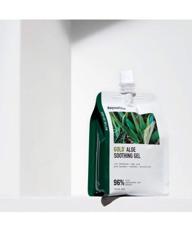 Daymellow Gold Aloe Soothing Gel 10.58 oz - Hydrating & Calming Skin Treatment - Buy Online on GoSupps.com