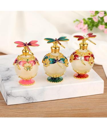 BOKIOESDE 2 Set of Dragonfly Perfume Bottle Refillable And Eco-friendly Elegant And Beautiful Gifts Decorative Perfume Bottle Easy To Clean green green 2Set - Buy Online on GoSupps.com