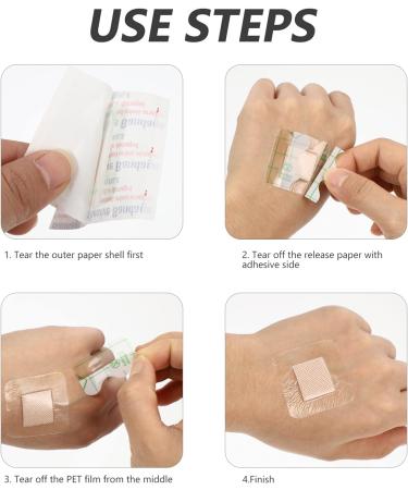100pcs Ok Bandages - Transparent Film Dressing for Kids - Fingertip Medical Cover | International Shipping - Buy Online on GoSupps.com