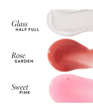 LAURA GELLER Clear Lip Oil Glass Half Full & Tinted Hydrating Lip Balm Terracotta Go Duo | Nourishing Lip Kit for Dry Lips Moisturizing Color and Shine - Buy Online on GoSupps.com