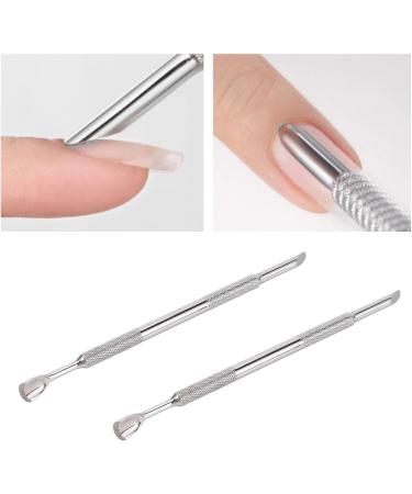 2 Set Cuticle Pusher Set Dead Skin Removal Versatile Cuticle Pusher Nail Polisher Finger Divider for Home Nail Salon - Buy Online on GoSupps.com