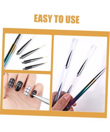 Housoutil 1 Set Nail Art Drawing Pen Nail Design Liner Nail Art Liner Pens Thin Nail Art Brush Nail Design Brush Nail Painting Supply Nails Brush Pen Nail Line Pens Nail Salon Tool Manicure - Buy Online on GoSupps.com
