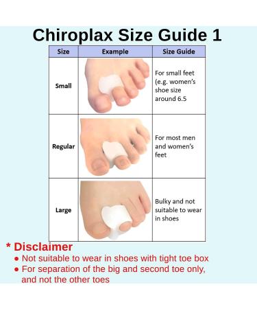 Chiroplax Gel Toe Spacers Separators - Bunion Relief & Toe Straightener - 6 Pack (Regular Size, Beige) - Buy Online on GoSupps.com