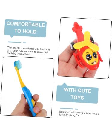 Minkissy Children's Suction Toothbrush Set - 4 Pack Fun Tooth Cleaning Toys for Kids - Best Children's Toothbrush for Effective Oral Care - Buy Online on GoSupps.com