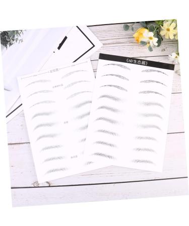 FOMIYES 2 Pairs Makeup Stencil Black Makeup Eyebrow Stickers Eye Brow Template The Lazy Natural 6d 1 count (Pack of 1) Black 003 - Buy Online on GoSupps.com