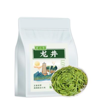 HQZM Selected Longjing Green Tea Preming Loose Leaf Tea 250 gBag Freshness in Every Sip 881oz