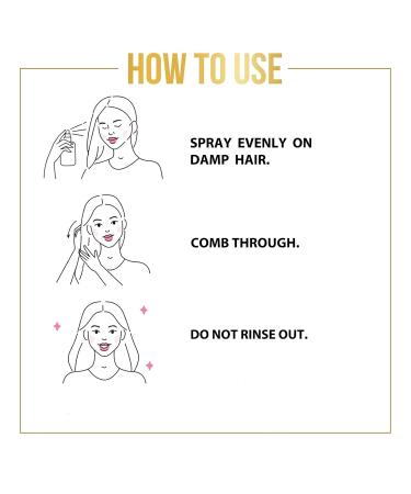 Magic Master Keratin Leave-In Conditioner Spray | Biotin Anti-Frizz Detangler for Curly Dry & Damaged Hair - Caffeine & Ginseng | Split Ends & Breakage Repair - Buy Online on GoSupps.com