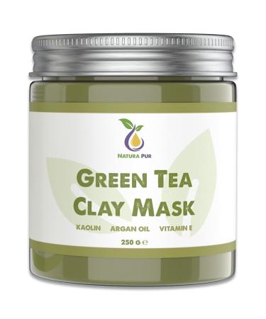 Green tea face mask 250g vegan - natural cosmetics anti pimples blackheads and against acne - anti -aging care for dry and blemished skin - cleaning mask for face and body - Buy Online on GoSupps.com