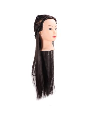 Hair exercise head hairdresser training head shop window doll head clear hairline high temperature wire for braided hair to smooth the hair