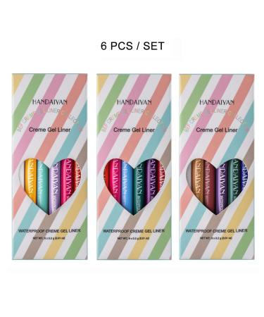 GL-Turelifes 6 Colors Matte Liquid Eyeliner Set - Waterproof Long Lasting Colorful Eyeliner Pens | Buy Online Worldwide - Buy Online on GoSupps.com