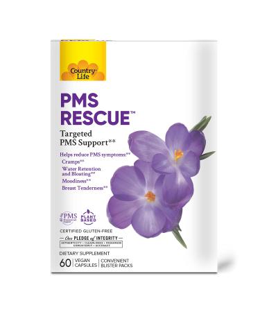 Country Life PMS Rescue Targeted PMS Support 60 Vegan Capsules