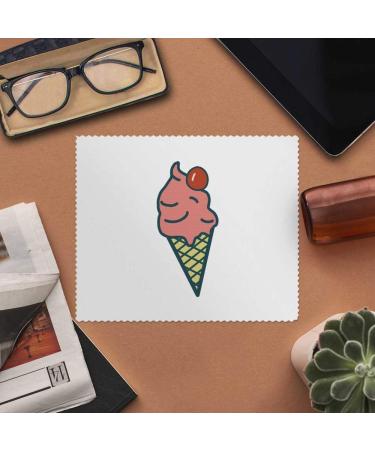 Buy Azeeda Ice Cream Cone Microfiber Lens Cleaning Cloths - Colorful Summer Pack of 2 | Perfect for Glasses & Screens - Buy Online on GoSupps.com