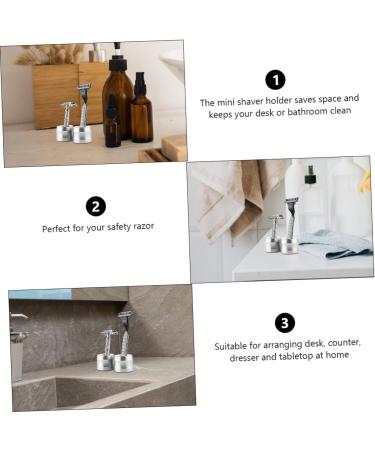 CIMAXIC Shower Razor Organizer Stand - Aluminum Alloy Razor Holder for Restaurant & Home - Large Opening Shaving Storage - Buy Online on GoSupps.com