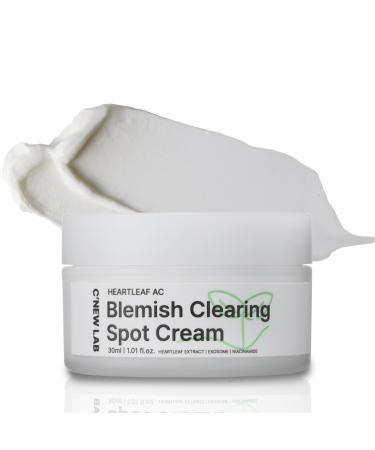 C NEW LAB Heartleaf AC Blemish Clearing Spot Cream 30ml (1.01 fl. oz.) | Targeted Blemish & Acne Care | Heartleaf Extract Heartleaf Exosome PHA Niacinamide 5% Korean Skin Care