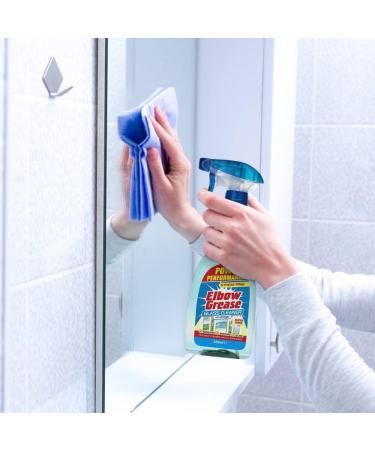 Pack of 2 Elbow Grease Glass Cleaner with Vinegar for Windows and Mirrors - 500 ml - Power Performance Streak Free Window Cleaning Equipment - Buy Online on GoSupps.com