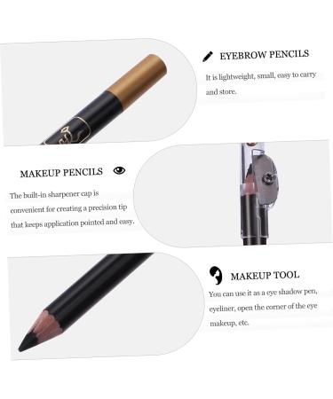 Hemoton 8pcs Pencil Sharpener Eyebrow Pencil Eyebrow Pencils Makeup Accessories Makeup Tool 2 in 1 Eyebrow Pencil Makeup Pencils Eyebrow Pencil with Sharpener 1 count (Pack of 1) Black - Buy Online on GoSupps.com