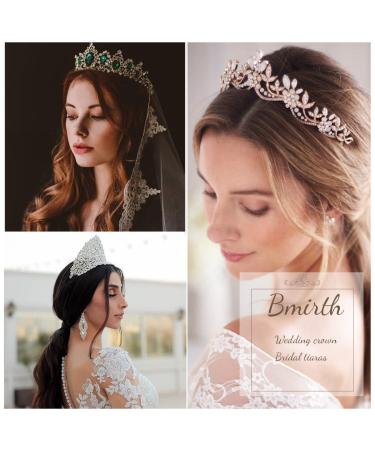 Baroque Gold Crystal Pearl Wedding Crown Tiara for Women and Girls - Elegant Rhinestone Hair Accessories - Buy Online on GoSupps.com