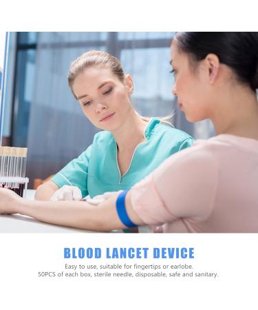 Healifty 200Pcs Safety Lancets - Disposable Blood Collection Needles for Glucose Testing - Buy Online on GoSupps.com