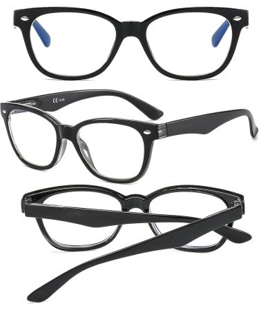 Suertree 3 Pack Blue Light Filter Reading Glasses - UV Blocked Unisex Computer Glasses 1.5x Diopters - Buy Online on GoSupps.com