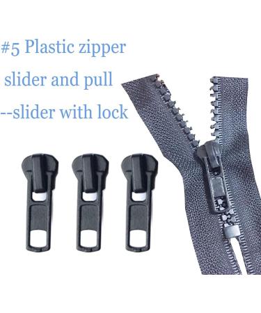 Zipper Repair Kit: 12 Pcs Sliders with Pull and Stops for Coats, Jackets - Metal, Plastic, Nylon Coils - Buy Online on GoSupps.com
