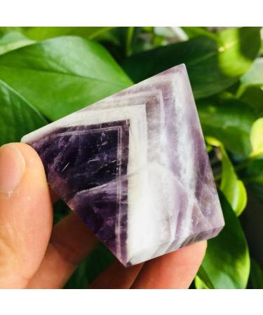 Natural Crystal Rough 50MM Natural Amethyst Quartz Crystal Pyramid as Gift Stone Mineral Specimen - Buy Online on GoSupps.com