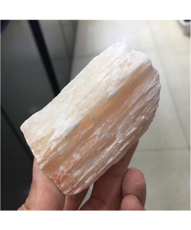 Natural Crystal Rough 1pcs Natural Orange Gypsum Rough Stone & Reiki Crystal Gemstone Specimen for Home Decor - Buy Online on GoSupps.com