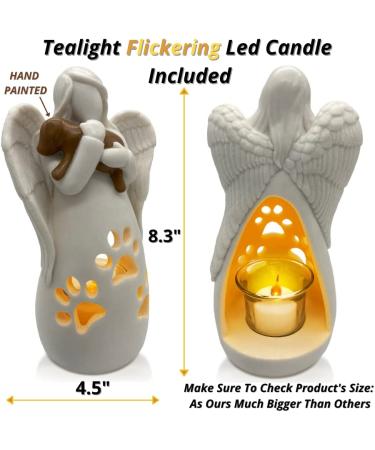 OakiWay Dog Memorial Candle Holder - Beautifully crafted tribute to your beloved pet - Buy Online on GoSupps.com