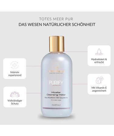 Pure Mineral Micelle Water - Gentle Makeup Remover with Green Tea Extract | 250ml | Silicone Sulfate & Paraben Free | Suitable for All Skin Types - International Shipping - Buy Online on GoSupps.com