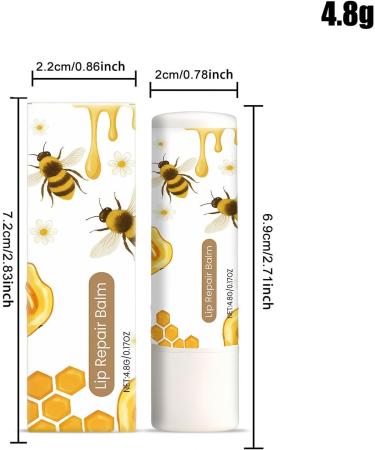 Jingmiger Lip BalmNatural Moisturizing 48g Light Cracked Lips Moisturizer For Hydration and Care and Recovery During the Day and at Night for Cracked and Sensitive Lips - Buy Online on GoSupps.com