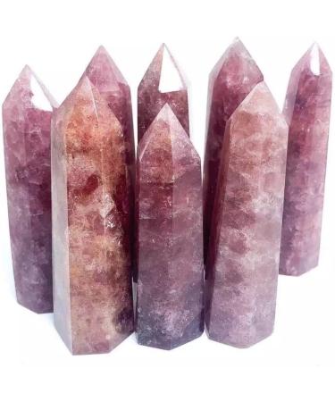 120G-200G Raw Natural Strawberry Crystals Quartz Point 1pc HOMEZHOU (Size : 1PC 160G-175G) - Buy Online on GoSupps.com