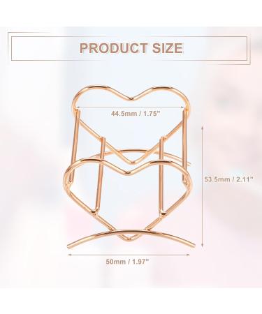 VOCOSTE 3pcs Love Shaped Makeup Sponge Holder | Rose Gold Cosmetic Egg Case & Drying Stand for Beauty Tools - Buy Online on GoSupps.com