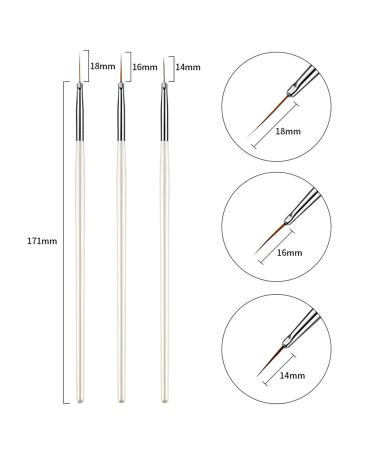 13 Piece Nail Painting Pen Kit | Draw Line Pens & Rhinestone Art Brush for Manicure | International Shipping - Buy Online on GoSupps.com
