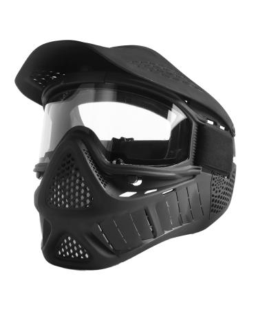 Anyoupin Paintball Mask with Double Lens Black