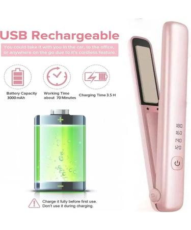 Buy Wireless Curling Flat Iron - Rechargeable Hair Straightener for Long-Lasting Curls | Short Hair Styling Tool - Best Deals Today - Buy Online on GoSupps.com