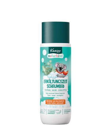 Kneipp Naturkind Cold Weather Bubble Bath - Sage Eucalyptus Thyme - Soothes and Warms in the Cold Season - 200ml