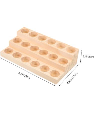 Exceart Essential Oils Storage Box - Wooden Aromatherapy Bottle Holder & Nail Polish Stand - Buy Online on GoSupps.com