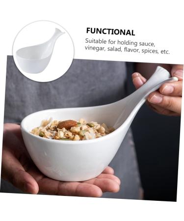 Alipis Sauce Dish Food Tray Jewelry Tray Tea Creamer Pitcher Fruit Tray Dip Bowls Sauce Bowl re-usable 17.00X11.00X6.00CM White - Buy Online on GoSupps.com