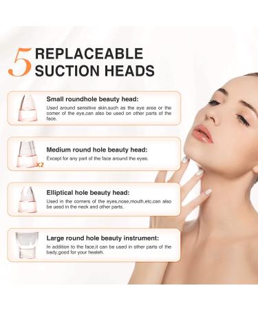 Malkert Blackhead Remover Electric Vacuum with 5 Probes, 3 Suction Models, Hot Compress, USB Rechargeable - For All Skin Types - Includes Comedone Extractor Tool & Mask Brush - Buy Online on GoSupps.com