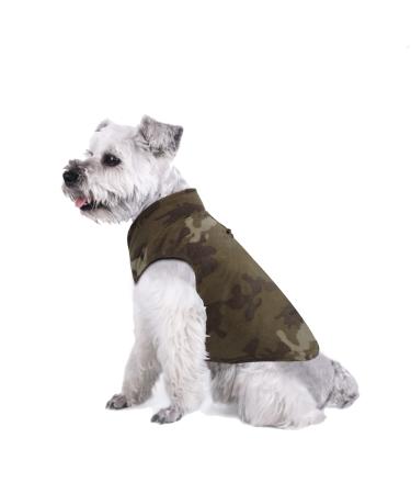 Yaodhaod dog vlies vest premium dog clothing for small dogs boy or girl - sweater dog jacket with linen ring medium -sized dog cat dog sweater dachshund chihuahua French bulldog mops (xl) xl camouflage